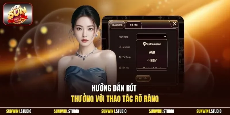 Hướng dẫn rút thưởng với thao tác rõ ràng